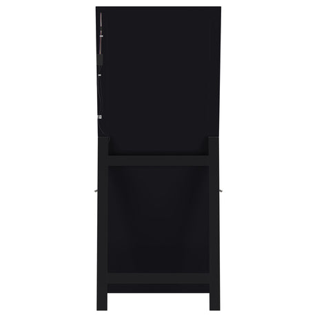 Windrose Black Full Length Floor Standing Tempered Mirror with LED Lighting by Coaster at Eve Furniture