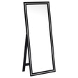 Windrose Black Full Length Floor Standing Tempered Mirror with LED Lighting by Coaster at Eve Furniture
