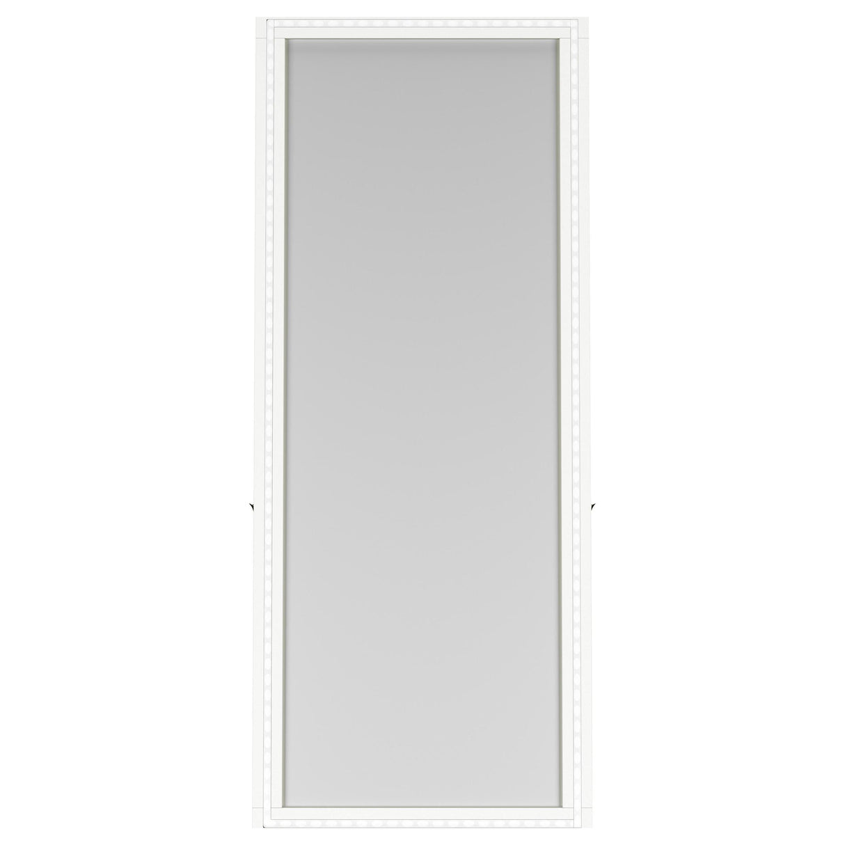 Windrose White Full Length Floor Standing Tempered Mirror with LED Lighting