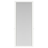 Windrose White Full Length Floor Standing Tempered Mirror with LED Lighting