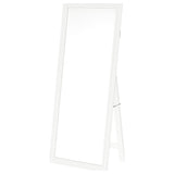 Windrose White Full Length Floor Standing Tempered Mirror with LED Lighting