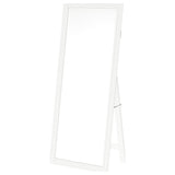 Windrose White Full Length Floor Standing Tempered Mirror with LED Lighting by Coaster at Eve Furniture