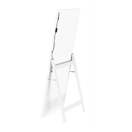 Windrose White Full Length Floor Standing Tempered Mirror with LED Lighting by Coaster at Eve Furniture