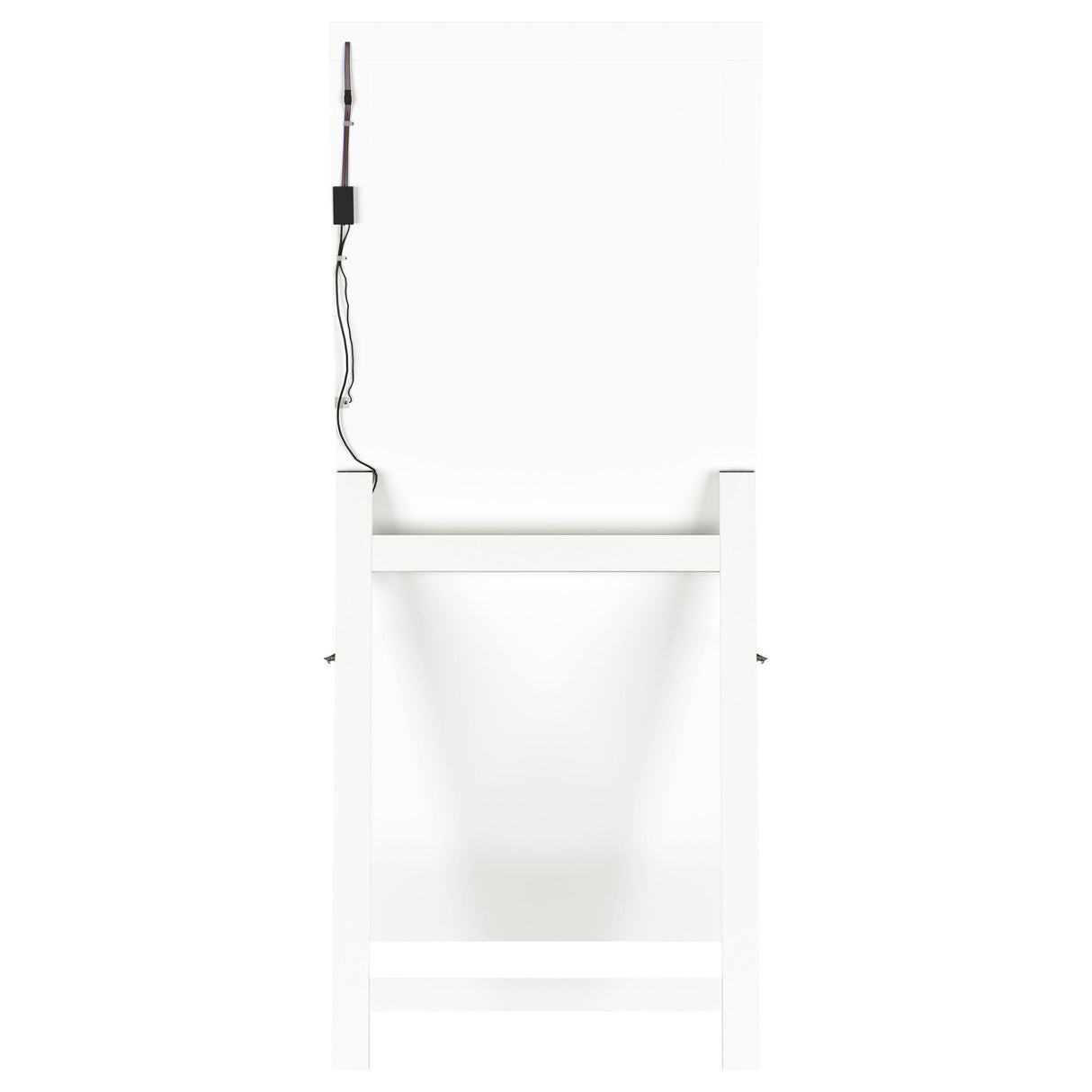 Windrose White Full Length Floor Standing Tempered Mirror with LED Lighting by Coaster at Eve Furniture