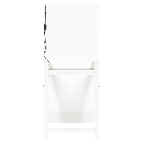 Windrose White Full Length Floor Standing Tempered Mirror with LED Lighting by Coaster at Eve Furniture