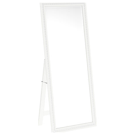 Windrose White Full Length Floor Standing Tempered Mirror with LED Lighting by Coaster at Eve Furniture