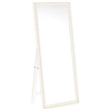 Windrose White Full Length Floor Standing Tempered Mirror with LED Lighting by Coaster at Eve Furniture