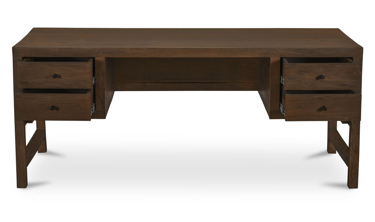 Windsor Desk Dark Brown by Moe's Home at Eve Furniture