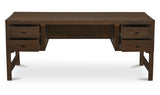 Windsor Desk Dark Brown by Moe's Home at Eve Furniture