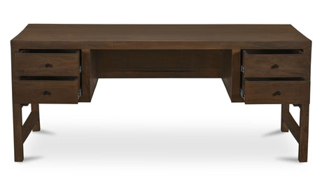 Windsor Desk Dark Brown by Moe's Home at Eve Furniture