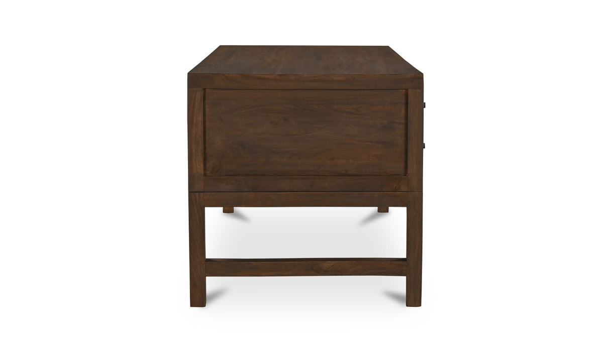 Windsor Desk Dark Brown by Moe's Home at Eve Furniture