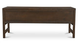 Windsor Desk Dark Brown by Moe's Home at Eve Furniture