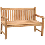 Windsor Outdoor Bench, Natural by Dovetail at Eve Furniture