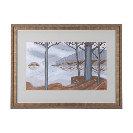 Windy Day by Mercana Studio a Hand Embellished Textured Framed Art Print Matted under Glass by Mercana at Eve Furniture