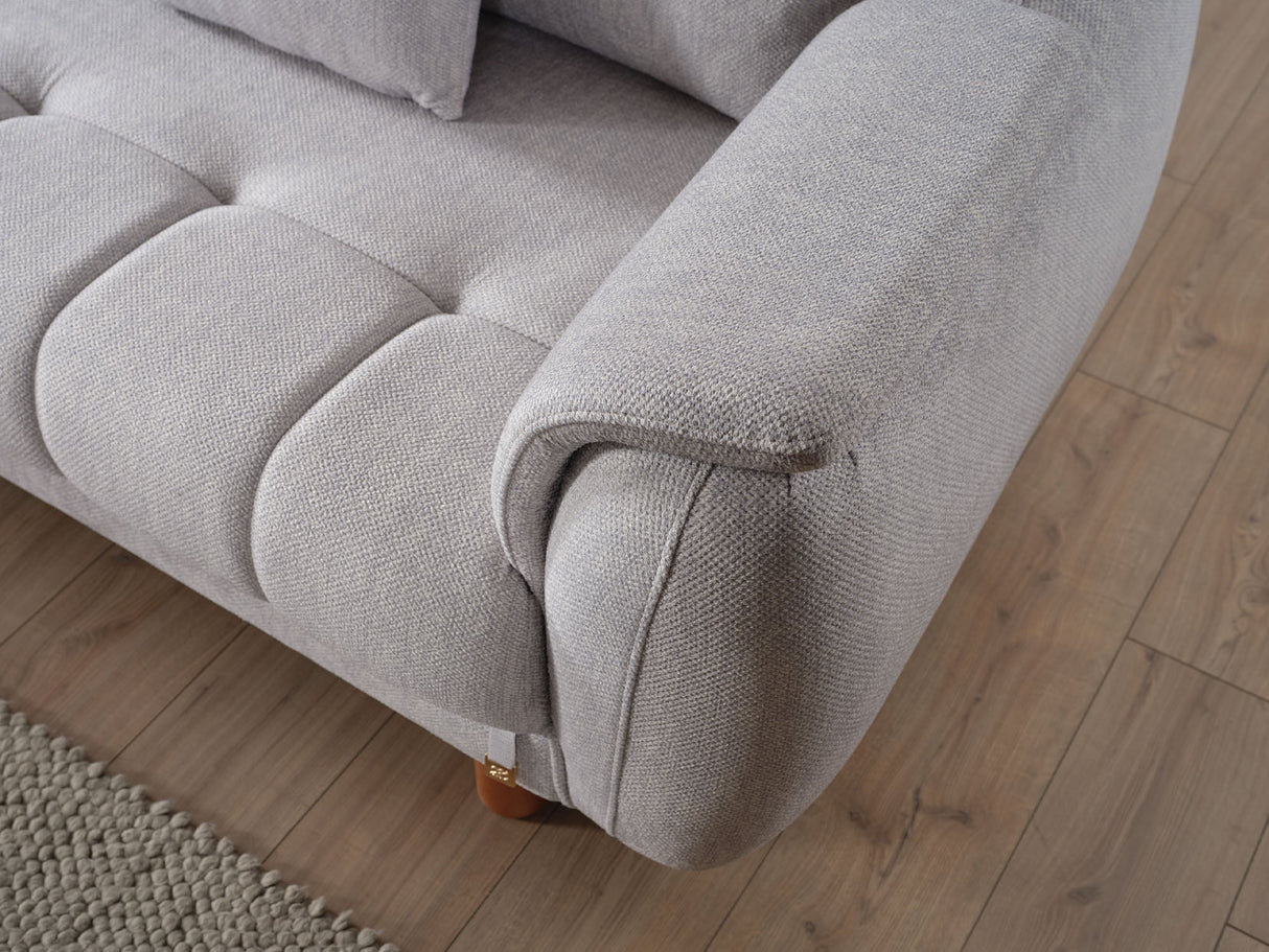Windy Grey Modular Sectional Sofa by Furnia at Eve Furniture