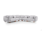Windy Grey Modular Sectional Sofa by Furnia at Eve Furniture