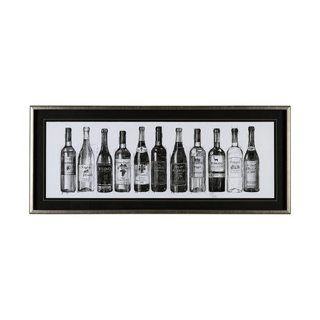 Wine Celler Crop v2 by Avery Tillmon a Hand Embellished Textured Framed Art Print Matted under Glass by Mercana at Eve Furniture