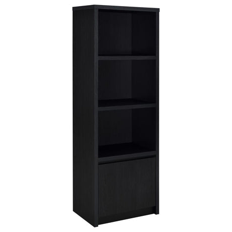 Winfield Black 3-shelf Media Tower Entertainment Pier by Coaster at Eve Furniture
