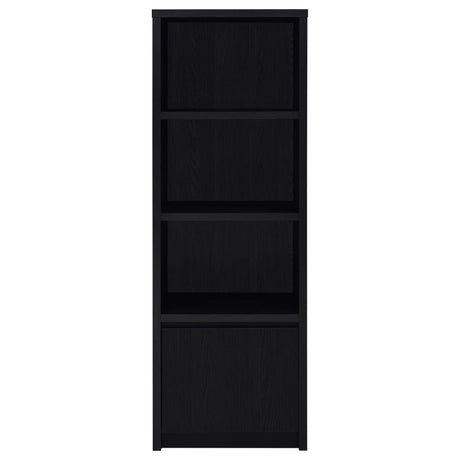 Winfield Black 3-shelf Media Tower Entertainment Pier by Coaster at Eve Furniture