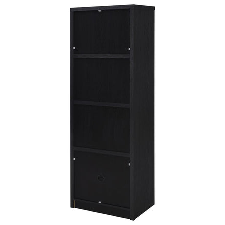 Winfield Black 3-shelf Media Tower Entertainment Pier by Coaster at Eve Furniture