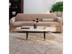 Winona Beige Marble Botticino Coffee Table by Moe's Home at Eve Furniture