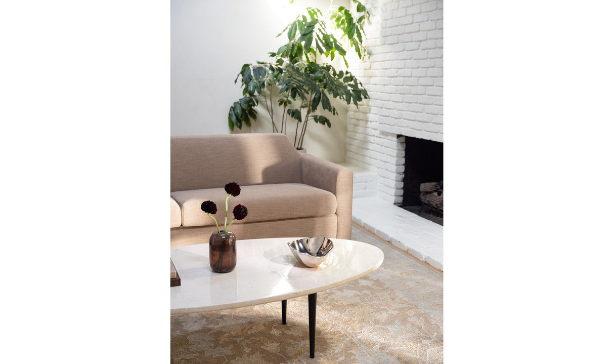 Winona Coffee Table Botticino Beige Marble by Moe's Home at Eve Furniture