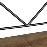 Winslow Brown/Black Bookshelf by Crestview at Eve Furniture