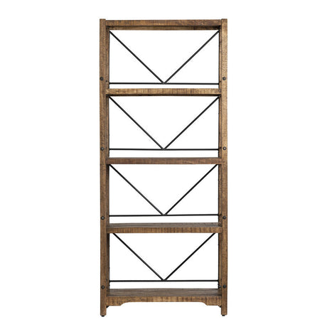 Winslow Brown/Black Bookshelf by Crestview at Eve Furniture