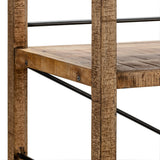 Winslow Brown/Black Rectangular Bookshelf by Crestview at Eve Furniture