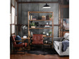 Winslow Brown/Black Rectangular Bookshelf by Crestview at Eve Furniture