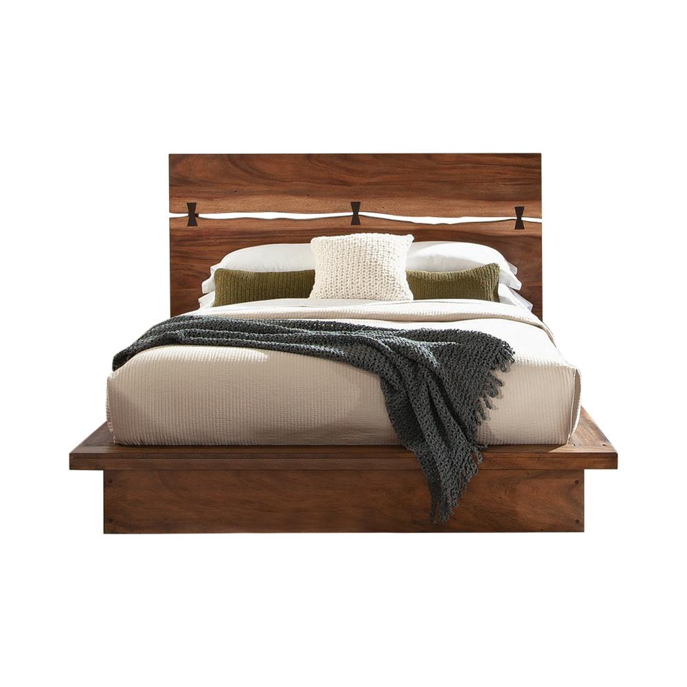 Winslow Eastern King Bed Smokey Walnut/Coffee Bean