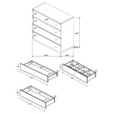 Winslow Smokey Walnut 5-piece Queen Bedroom Set by Coaster at Eve Furniture