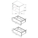Winslow Smokey Walnut 5-piece Queen Bedroom Set by Coaster at Eve Furniture