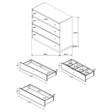 Winslow Smokey Walnut 5-Piece Queen Storage Bedroom Set by Coaster at Eve Furniture