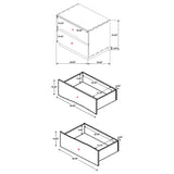 Winslow Smokey Walnut 5-Piece Queen Storage Bedroom Set by Coaster at Eve Furniture