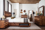 Winslow Smokey Walnut 5-Piece Queen Storage Bedroom Set by Coaster at Eve Furniture