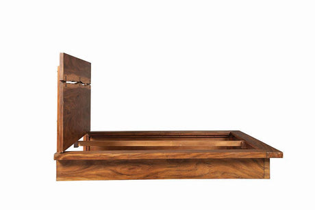 Winslow Smokey Walnut and Coffee Bean Eastern King Bed by Coaster at Eve Furniture