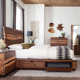 Winslow Smokey Walnut/Coffee Bean Storage Queen Bed by Coaster at Eve Furniture