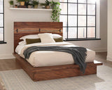 Winslow Smokey Walnut/Coffee Bean Queen Bed by Coaster at Eve Furniture