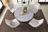 Winston Ash Grey/Black Upholstered Metal Leg Dining Chair (Set of 2) by Modus Furniture at Eve Furniture