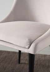 Winston Ash Grey/Black Upholstered Metal Leg Dining Chair (Set of 2) by Modus Furniture at Eve Furniture