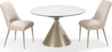 Winston Cream/Champagne Upholstered Metal Leg Dining Chair (Set of 2)