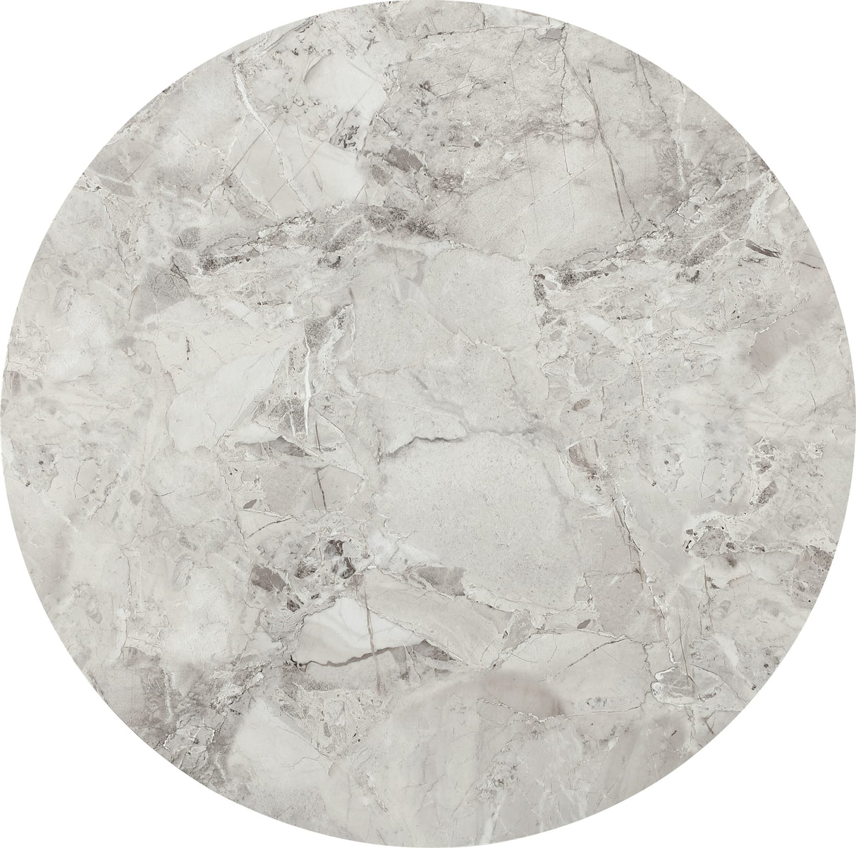 Winston Grigio Stone Top Metal Base Round Dining Table by Modus Furniture at Eve Furniture