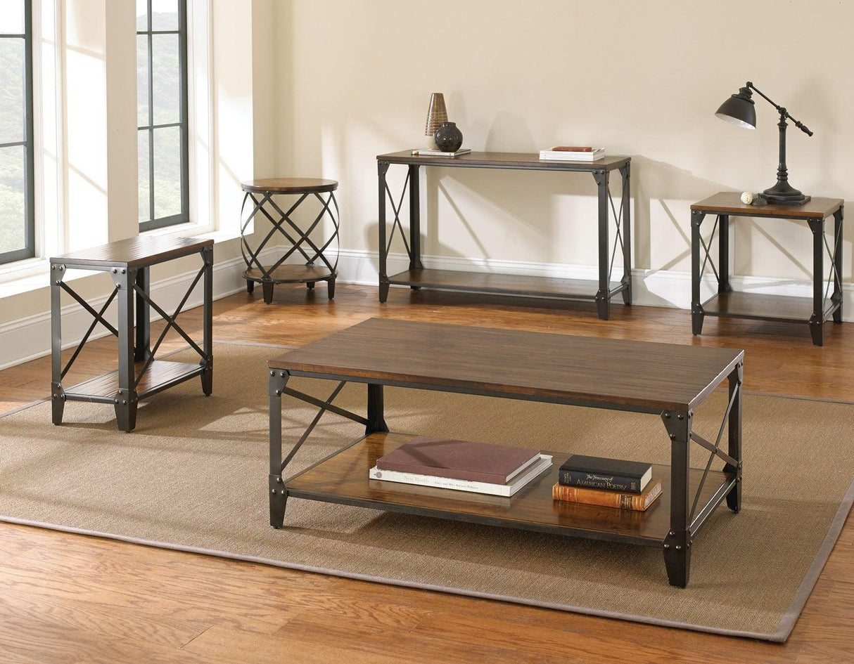 Winston Round End Table by Steve Silver at Eve Furniture