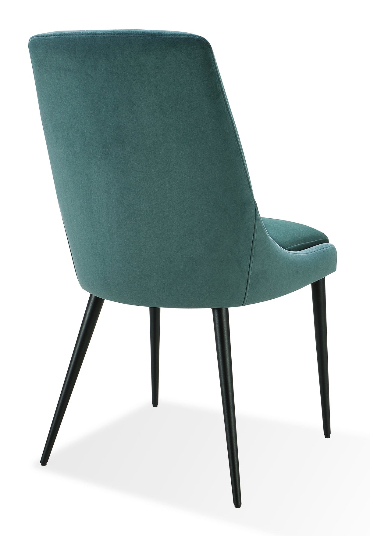 Winston Upholstered Metal Leg Dining Chair in Smoked Green and Black (Set of 2) by Modus Furniture at Eve Furniture
