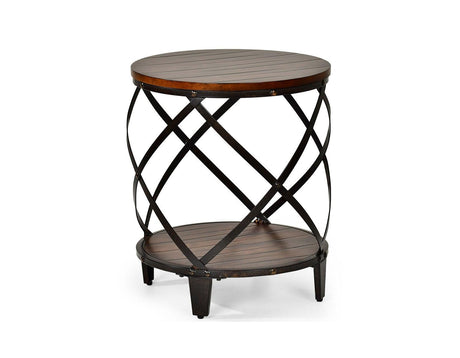 Winston Round End Table by Steve Silver at Eve Furniture