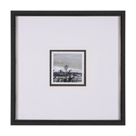 Winter Day III by Mercana Studio a Hand Embellished Textured Framed Art Print Matted under Glass by Mercana at Eve Furniture