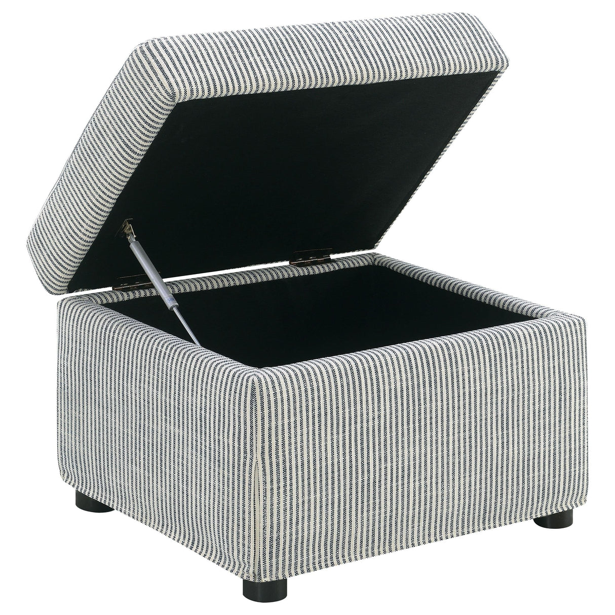 Winter Gray Upholstered Hydraulic Lift Top Storage Ottoman by Coaster at Eve Furniture