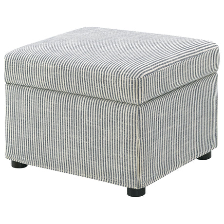 Winter Gray Upholstered Hydraulic Lift Top Storage Ottoman by Coaster at Eve Furniture