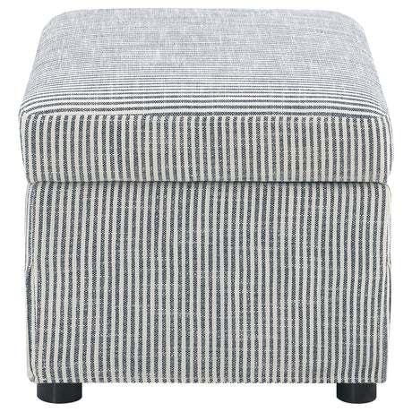Winter Gray Upholstered Hydraulic Lift Top Storage Ottoman by Coaster at Eve Furniture